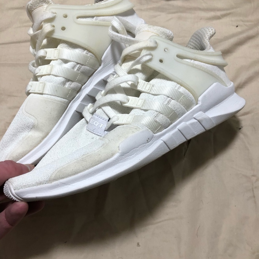 Triple white Adidas EQT/ADV Sneaker Mens Size  11